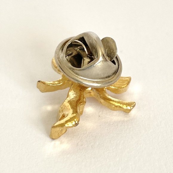 Guardian Angel Gold Tone Scatter Pin Lapel Hat Lanyard 0.75in Tall - Picture 4 of 5